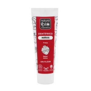 Natura Bio Cosmetics Pasta de dientes niños sin flúor Fresa